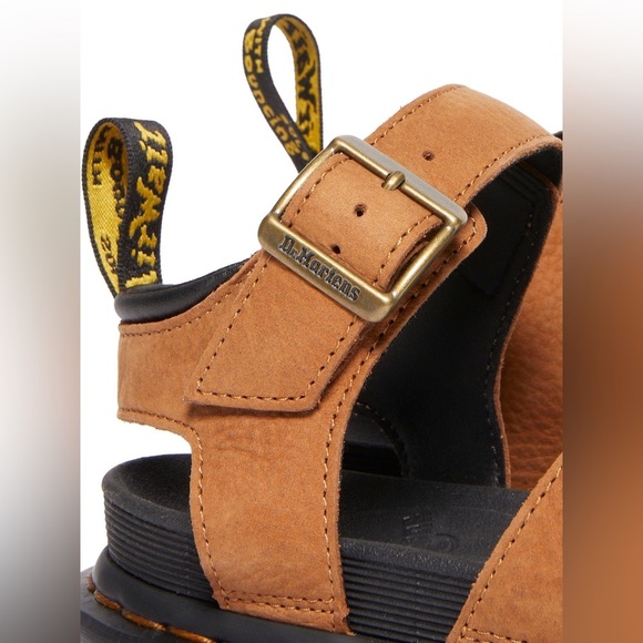 New Dr. Martens Brown Blaire Athena Leather Sandals woman Size 11 - Picture 5 of 10
